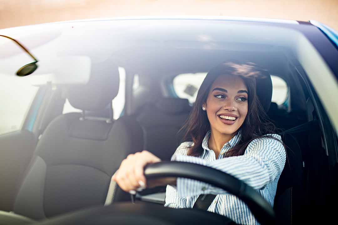 woman driving